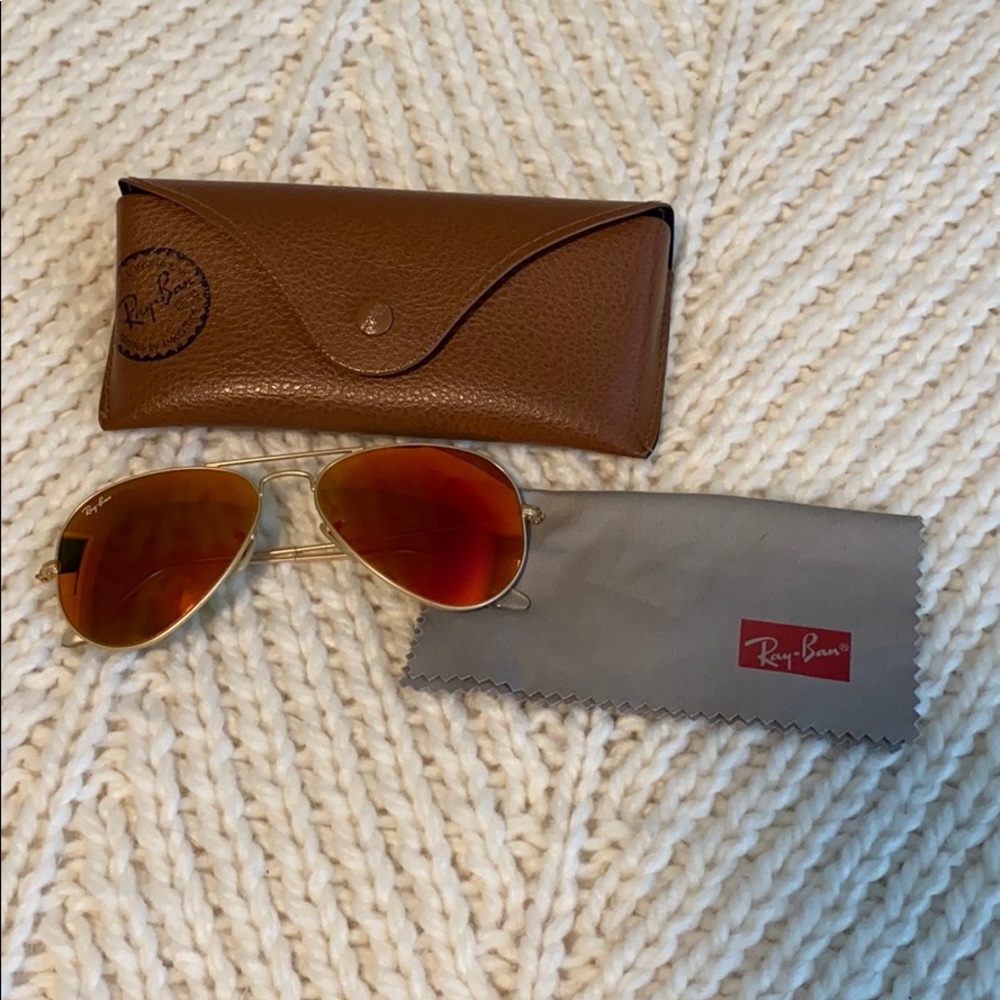 Ray Ban sunglasses Red & gold